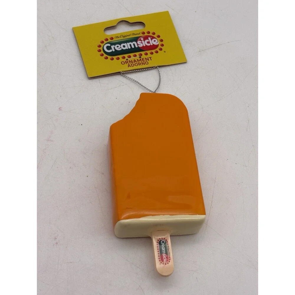 Creamsicle Ice Cream Bar Christmas Ornament Orange Popsicle 2025 NWT Ruz
